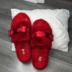 Platform ugg slides